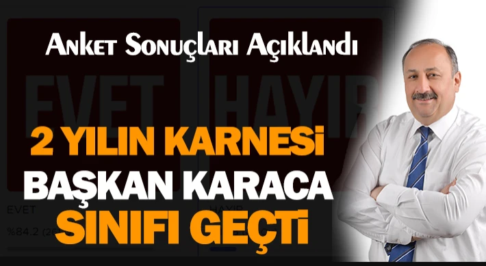 2 Yılın Karnesi: Başkan Karaca Sınıfı Geçti
