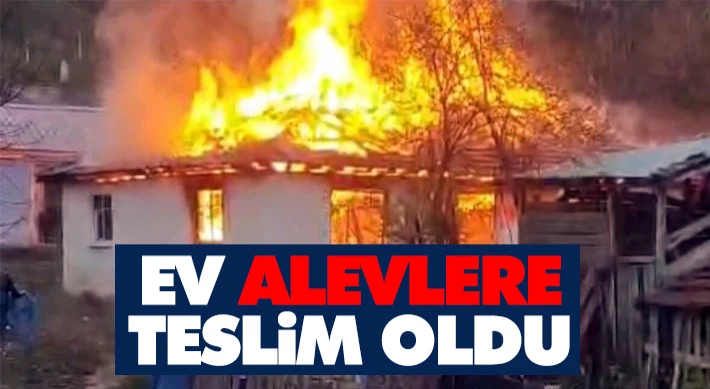Ev Alevlere Teslim Oldu