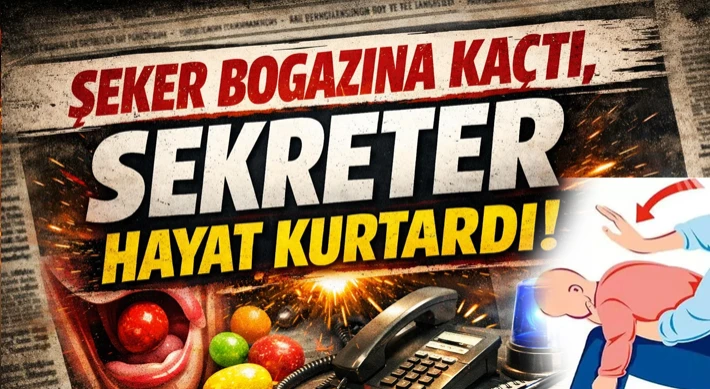 Şeker Boğazına Kaçtı, Sekreter Hayat Kurtardı