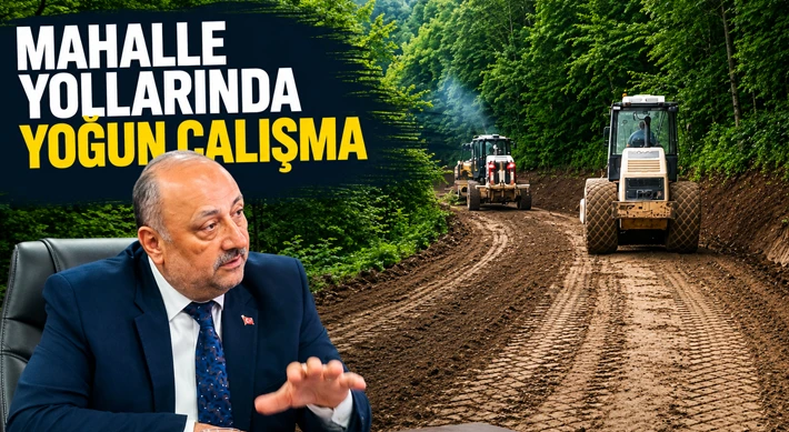Mahalle Yollarında Yoğun Çalışma