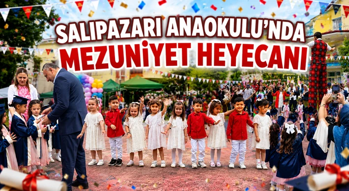 Salıpazarı Anaokulu’nda Mezuniyet Heyecanı