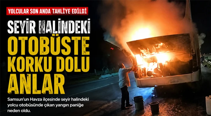 Seyir Halindeki Otobüste Korku Dolu Anlar