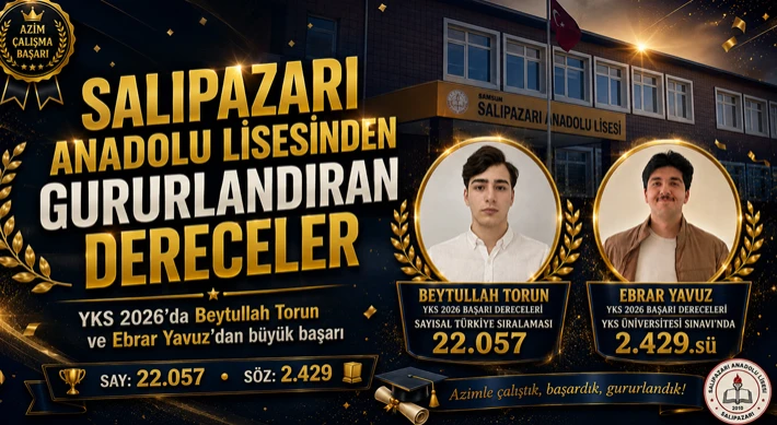 Salıpazarı Anadolu Lisesi'nden Gururlandıran Dereceler