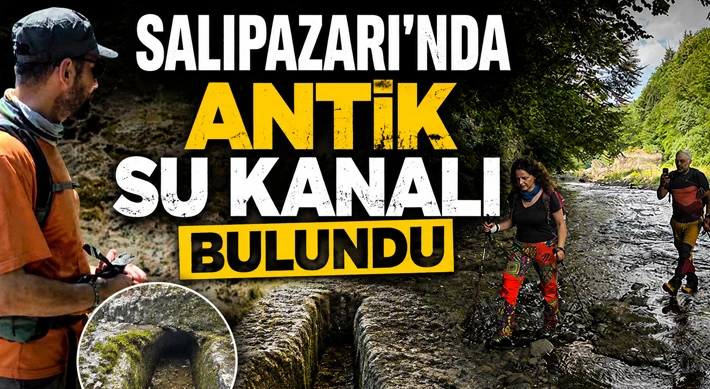 Salıpazarı'nda Antik Su Kanalı Bulundu