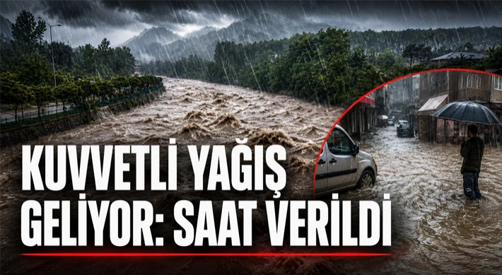 Kuvvetli Yağış Geliyor: Saat Verildi