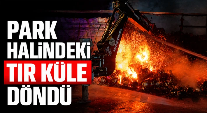 Park Halindeki Tır Küle Döndü