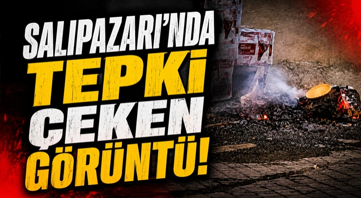Salıpazarı'nda Tepki Çeken Görüntü
