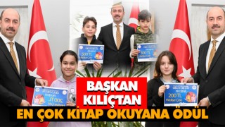 Başkan Kılıç'tan En Çok Kitap Okuyana Ödül