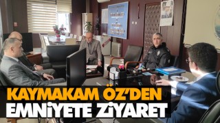 Kaymakam Öz’den Emniyete Ziyaret