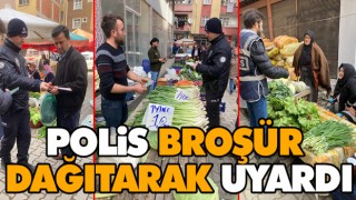 Polis Broşür Dağıtarak Uyardı