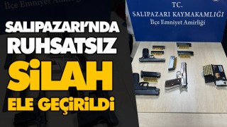 Salıpazarı’nda Ruhsatsız Silah Ele Geçirildi