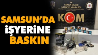 Samsun’da İşyerine Baskın