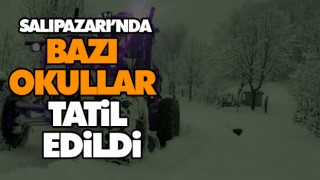 Salıpazarı’nda Bazı Okullar Tatil Edildi