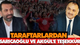 Taraftarlardan Sarıcaoğlu Ve Akgül'e Teşekkür