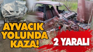 Ayvacık Yolunda Kaza! 3 Yaralı