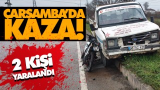 Çarşamba’da Kaza! 2 Yaralı