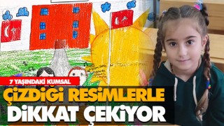 Çizdiği Resimlerle Dikkat Çekiyor