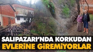 Korkudan Evlerine Giremiyorlar