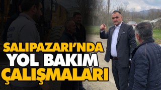 Salıpazarı’nda Yol Bakım Çalışmaları