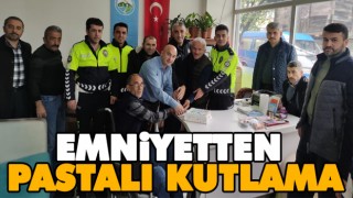 Emniyetten Pastalı Kutlama