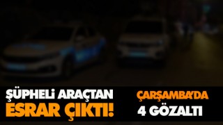 Şüpheli Araçtan Esrar Çıktı’ 4 Gözaltı