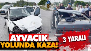 Ayvacık Yolunda Kaza! 3 Yaralı