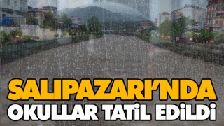 Salıpazarı’nda Okullar Tatil Edildi