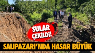Sular Çekildi! Salıpazarı’nda Hasar Büyük