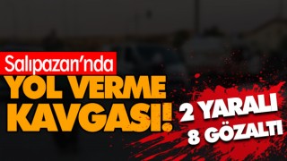Yol Verme Kavgası! 2 Yaralı 8 Gözaltı