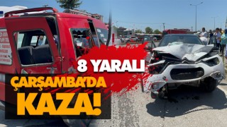 Çarşamba’da Kaza! 8 Yaralı