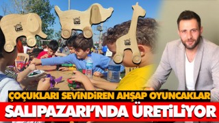Çoçukları Sevindiren Ahşap Oyuncaklar Salıpazarı’nda Üretiliyor