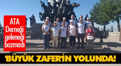 Ata Derneği Geleneği Bozmadı 'Büyük Zafer'in Yolunda!