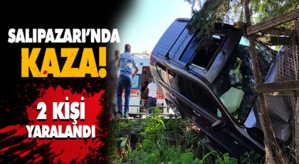 Salıpazarı’nda Kaza!2 Yaralı