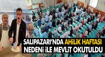 Salıpazarı’nda Ahilik Haftası Nedeni İle Mevlit Okutuldu