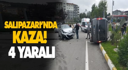 Salıpazarı’nda Kaza! 4 Yaralı