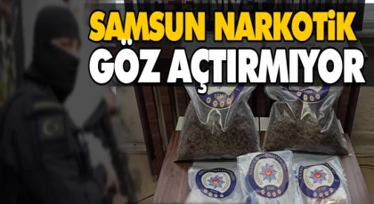 Samsun Narkotik Göz Açtırmıyor