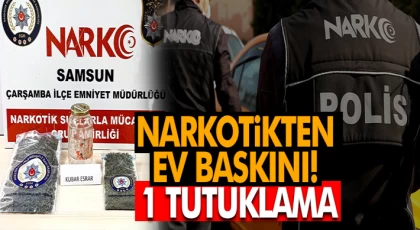 Narkotikten Ev Baskını! 1 Tutuklama