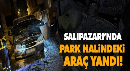 Park Halindeki Araç Yandı!