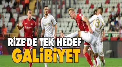 Rize'de Tek Hedef Galibiyet
