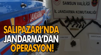 Salıpazarı’nda Jandarma’dan Operasyon! 4 kişi gözaltına alındı.