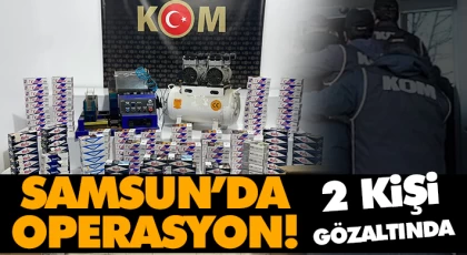 Samsun’da Operasyon! 2 Gözaltı