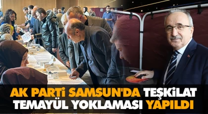 Ak Parti Samsun'da Teşkilat Temayül Yoklaması Yapıldı