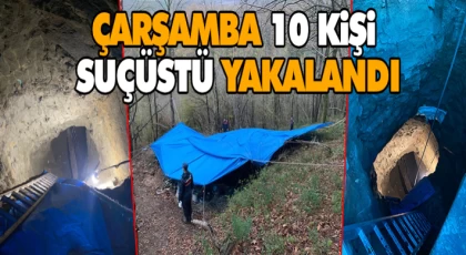 Çarşamba'da 10 Kişi Suçüstü Yakalandı
