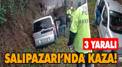 Salıpazarı’nda Kaza! 3 Yaralı