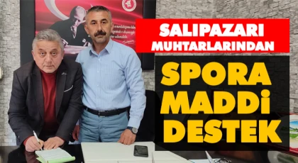 Muhtarlardan Spora Maddi Destek