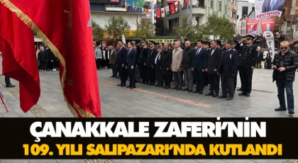 Çanakkale Zaferi’nin 109. Yılı Salıpazarı’nda Kutlandı