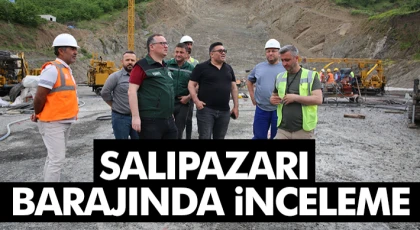 Salıpazarı Barajında İnceleme