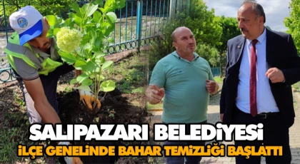 Salıpazarı Belediyesi İlçe Genelinde Bahar Temizliği Başlattı