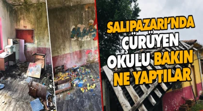 Salıpazarı’nda Çürüyen Okulu Bakın Ne Yaptılar