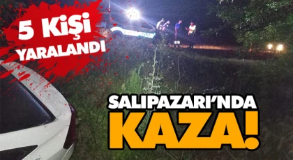 Salıpazarı’nda Kaza! 5 Kişi Yaralandı